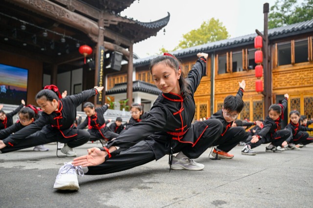 傳統(tǒng)武術(shù)操，別樣大課間