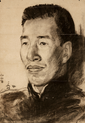 8 司徒喬 容庚像 46×31.4cm 紙本素描 1935年 莞城美術(shù)館藏.jpg 8 司徒喬 容庚像 46×31.4cm 紙本素描 1935年 莞城美術(shù)館藏.jpg