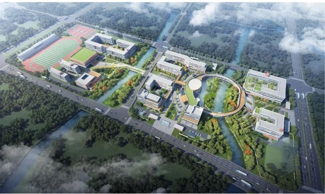 鄞州職業(yè)高級(jí)中學(xué)遷建項(xiàng)目效果圖 寧波市教育局供圖.jpg 鄞州職業(yè)高級(jí)中學(xué)遷建項(xiàng)目效果圖 寧波市教育局供圖.jpg